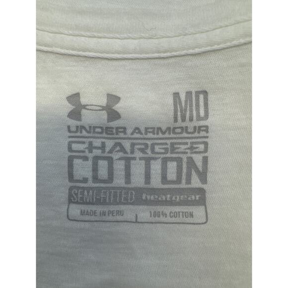 Under Armour FSU Graphic V-neck Tee women sz L - Picture 5 of 7